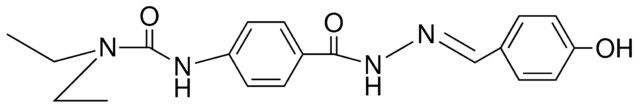 4-(3,3-DIETHYLUREIDO)BENZOIC (4-HYDROXYBENZYLIDENE)HYDRAZIDE