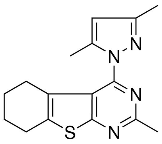 4-(3,5-DIMETHYL-1H-PYRAZOL-1-YL)-2-METHYL-5,6,7,8-TETRAHYDRO[1]BENZOTHIENO[2,3-D]PYRIMIDINE