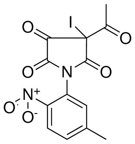 4-ACETYL-4-IODO-1-(5-METHYL-2-NITROPHENYL)-2,3,5-PYRROLIDINETRIONE