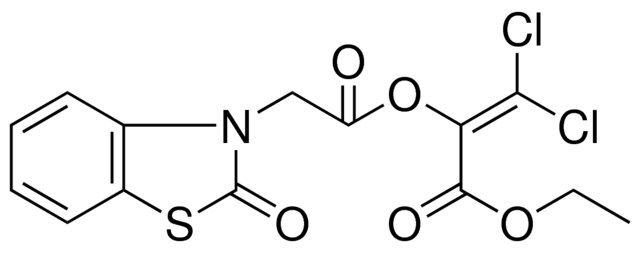 3,3-DICHLORO-2-((2-OXO-BENZOTHIAZOL-3-YL)-ACETOXY)-ACRYLIC ACID ETHYL ESTER