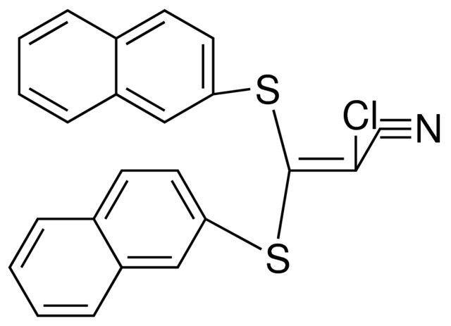 3,3-BIS(2-NAPHTHYLTHIO)-2-CHLOROACRYLONITRILE