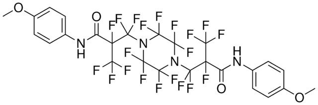 3,3'-(PERFLUOROPIPERAZINE-1,4-DIYL)BIS(2,3,3-TRIFLUORO-N-(4-METHOXYPHENYL)-2-(TRIFLUOROMETHYL)PROPANAMIDE)