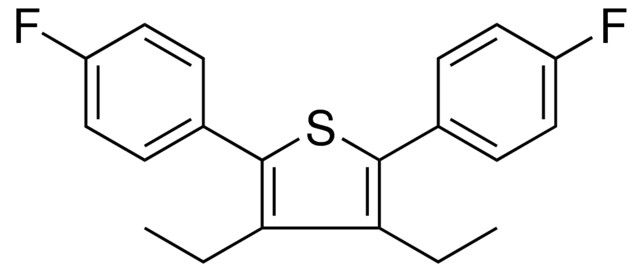 3,4-DIETHYL-2,5-BIS-(4-FLUORO-PHENYL)-THIOPHENE