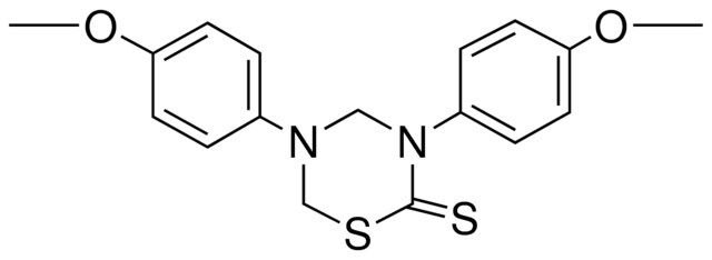 3,5-BIS-(4-METHOXYPHENYL)-3,4,5,6-TETRAHYDRO-2H-1,3,5-THIADIAZINE-2-THIONE