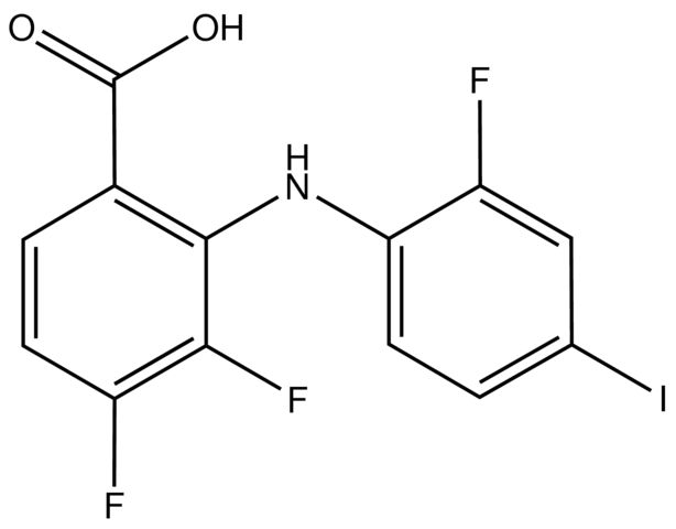 3,4-Difluoro-2-(2-fluoro-4-iodophenylamino)benzoic acid