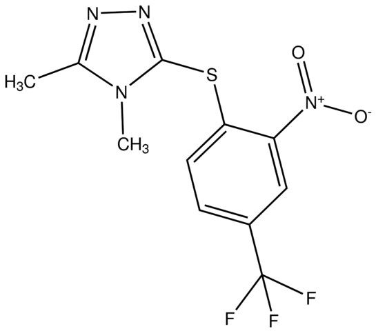 3,4-Dimethyl-5-(2-nitro-4-(trifluoromethyl)phenylthio)-4<i>H</i>-1,2,4-triazole