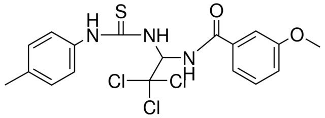 3-METHOXY-N-(2,2,2-TRICHLORO-1-(3-P-TOLYL-THIOUREIDO)-ETHYL)-BENZAMIDE