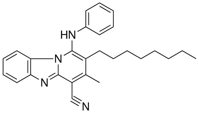 3-METHYL-2-OCTYL-1-PHENYLAMINO-BENZO(4,5)IMIDAZO(1,2-A)PYRIDINE-4-CARBONITRILE