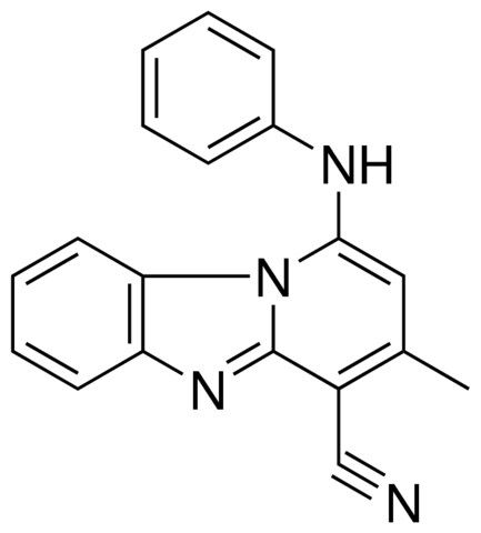 3-METHYL-1-PHENYLAMINO-BENZO(4,5)IMIDAZO(1,2-A)PYRIDINE-4-CARBONITRILE