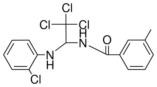 3-METHYL-N-(2,2,2-TRICHLORO-1-(2-CHLORO-PHENYLAMINO)-ETHYL)-BENZAMIDE