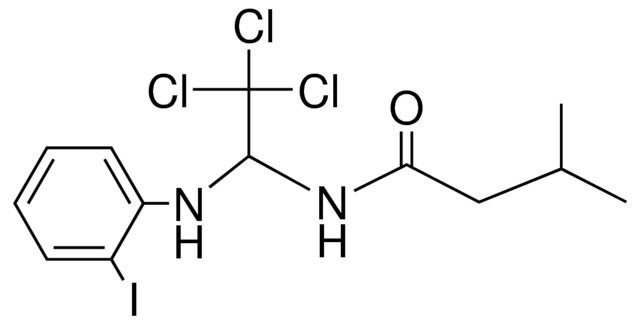 3-METHYL-N-(2,2,2-TRICHLORO-1-(2-IODO-PHENYLAMINO)-ETHYL)-BUTYRAMIDE