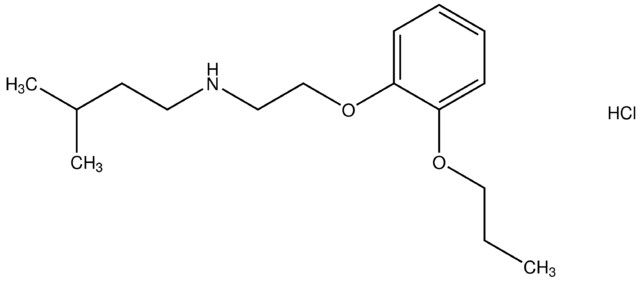 3-methyl-N-[2-(2-propoxyphenoxy)ethyl]-1-butanamine hydrochloride