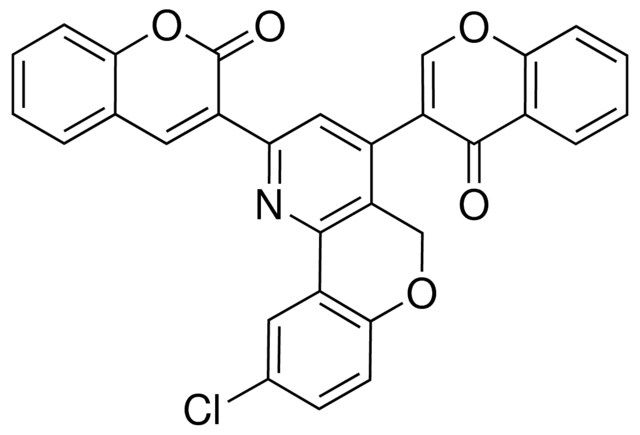 3-[9-CHLORO-4-(4-OXO-4H-CHROMEN-3-YL)-5H-CHROMENO[4,3-B]PYRIDIN-2-YL]-2H-CHROMEN-2-ONE