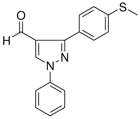 3-[4-(METHYLSULFANYL)PHENYL]-1-PHENYL-1H-PYRAZOLE-4-CARBALDEHYDE