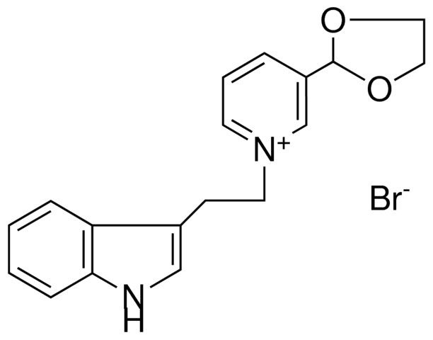 3-(1,3)DIOXOLAN-2-YL-1-(2-(1H-INDOL-3-YL)-ETHYL)-PYRIDINIUM, BROMIDE