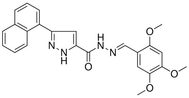 3-(1-NAPHTHYL)-N'-[(E)-(2,4,5-TRIMETHOXYPHENYL)METHYLIDENE]-1H-PYRAZOLE-5-CARBOHYDRAZIDE