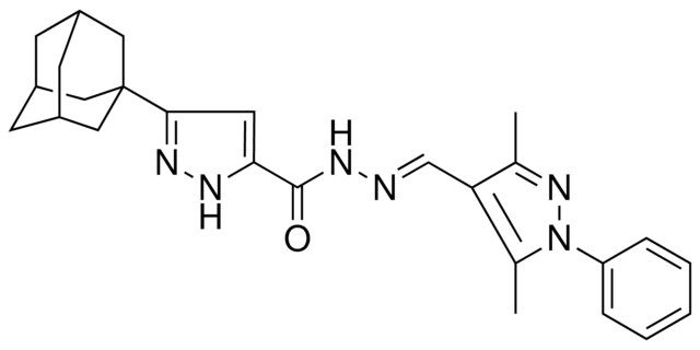 3-(1-ADAMANTYL)-N'-[(E)-(3,5-DIMETHYL-1-PHENYL-1H-PYRAZOL-4-YL)METHYLIDENE]-1H-PYRAZOLE-5-CARBOHYDRAZIDE