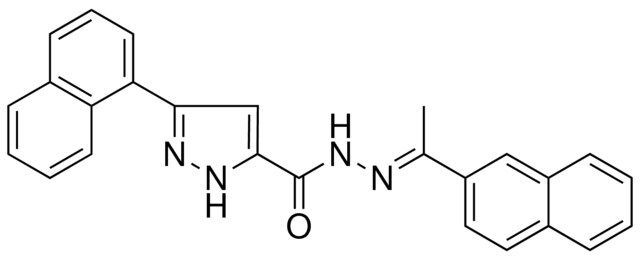 3-(1-NAPHTHYL)-N'-[(E)-1-(2-NAPHTHYL)ETHYLIDENE]-1H-PYRAZOLE-5-CARBOHYDRAZIDE