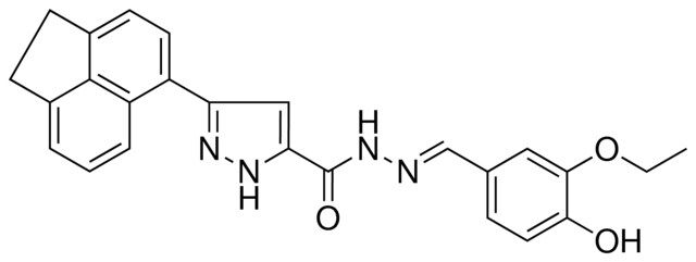 3-(1,2-DIHYDRO-5-ACENAPHTHYLENYL)-N'-[(E)-(3-ETHOXY-4-HYDROXYPHENYL)METHYLIDENE]-1H-PYRAZOLE-5-CARBOHYDRAZIDE