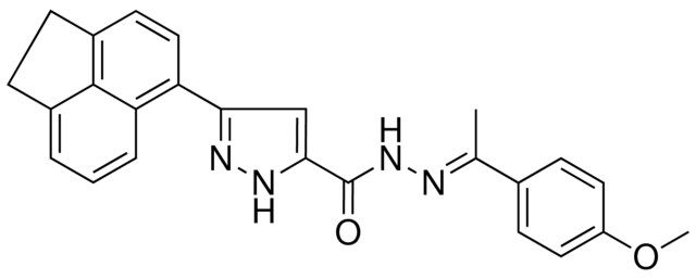 3-(1,2-DIHYDRO-5-ACENAPHTHYLENYL)-N'-[(E)-1-(4-METHOXYPHENYL)ETHYLIDENE]-1H-PYRAZOLE-5-CARBOHYDRAZIDE