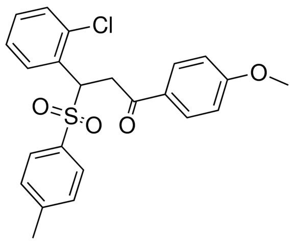 3-(2-CHLOROPHENYL)-4'-METHOXY-3-(P-TOSYL)PROPIOPHENONE