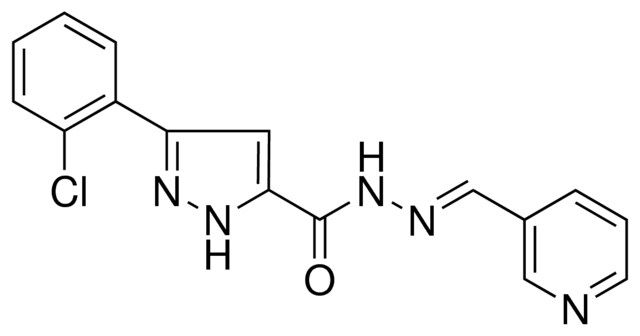 3-(2-CHLOROPHENYL)-N'-(3-PYRIDINYLMETHYLENE)-1H-PYRAZOLE-5-CARBOHYDRAZIDE