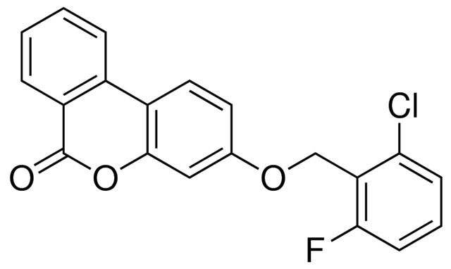 3-(2-CHLORO-6-FLUORO-BENZYLOXY)-BENZO(C)CHROMEN-6-ONE