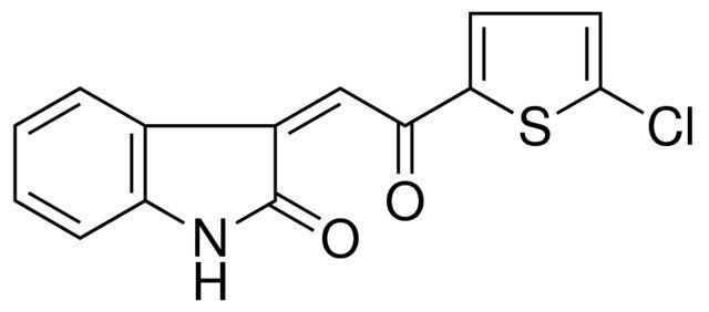 3-(2-(5-CHLORO-2-THIENYL)-2-OXOETHYLIDENE)-1,3-DIHYDRO-2H-INDOL-2-ONE