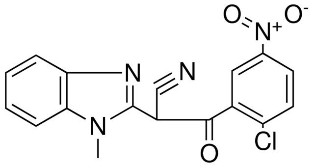 3-(2-CL-5-NITRO-PHENYL)-2-(1-METHYL-1H-BENZOIMIDAZOL-2-YL)-3-OXO-PROPIONITRILE