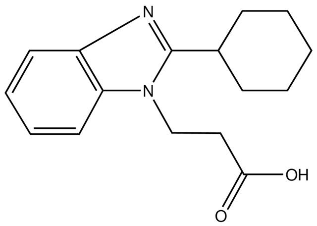 3-(2-Cyclohexyl-1<i>H</i>-benzo[<i>d</i>]imidazol-1-yl)propanoic acid