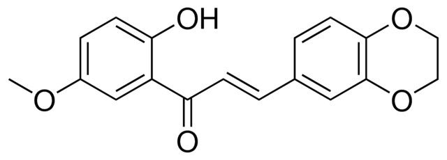 3-(2,3-DIHYDRO-BENZO(1,4)DIOXIN-6-YL)-1-(2-HYDROXY-5-METHOXY-PHENYL)-PROPENONE