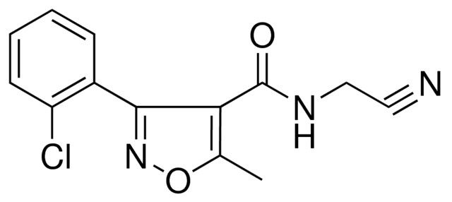 3-(2-CHLORO-PHENYL)-5-METHYL-ISOXAZOLE-4-CARBOXYLIC ACID CYANOMETHYL-AMIDE