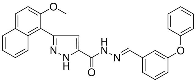 3-(2-METHOXY-1-NAPHTHYL)-N'-[(E)-(3-PHENOXYPHENYL)METHYLIDENE]-1H-PYRAZOLE-5-CARBOHYDRAZIDE