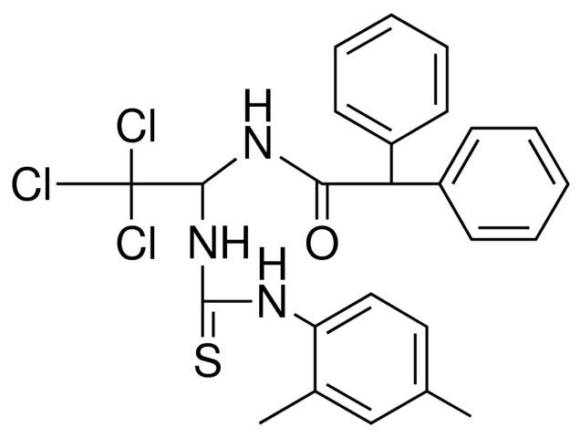 2,2-DIPHENYL-N-(2,2,2-TRICHLORO-1-(3-(2,4-DIMETHYL-PH)-THIOUREIDO)-ET)-ACETAMIDE