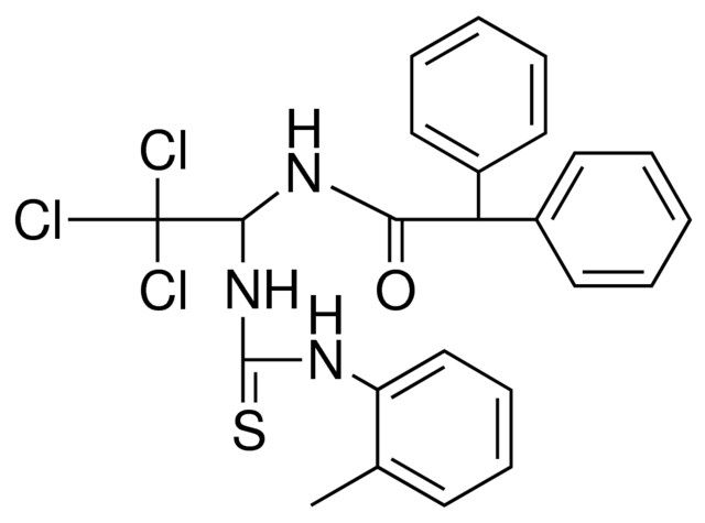 2,2-DIPHENYL-N-(2,2,2-TRICHLORO-1-(3-O-TOLYL-THIOUREIDO)-ETHYL)-ACETAMIDE