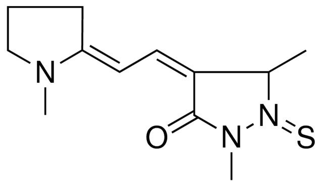 2,5-DI-ME-4(2-(1-ME-PYRROLIDIN-2-YLIDENE)-ETHYLIDENE)-1-THIOXO-PYRAZOLIDIN-3-ONE