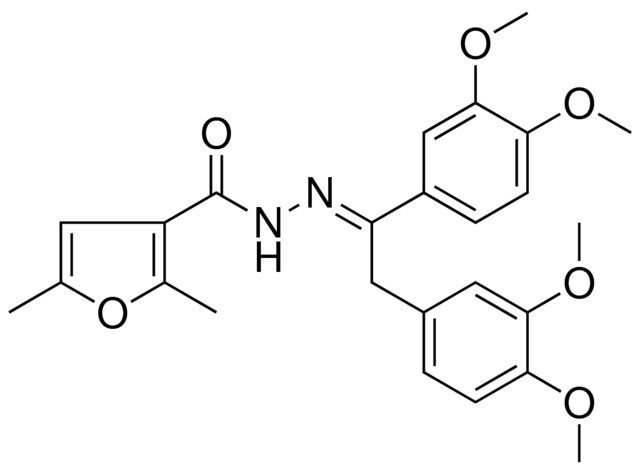 2,5-DI-ME-FURAN-3-CARBOXYLIC ACID (1,2-BIS-(3,4-DI-MEO-PH)-ETHYLIDENE)-HYDRAZIDE