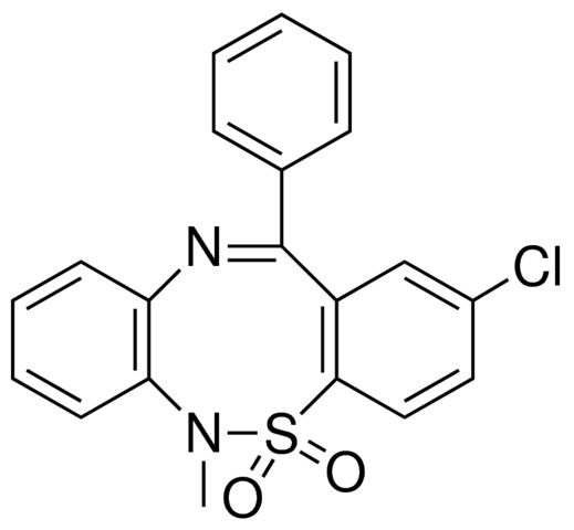 2-chloro-6-methyl-12-phenyl-6H-dibenzo[c,g][1,2,5]thiadiazocine 5,5-dioxide