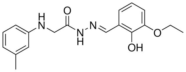 2-M-TOLYLAMINO-ACETIC ACID (3-ETHOXY-2-HYDROXY-BENZYLIDENE)-HYDRAZIDE