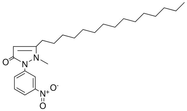 2-METHYL-1-(3-NITROPHENYL)-3-PENTADECYL-3-PYRAZOLIN-5-ONE