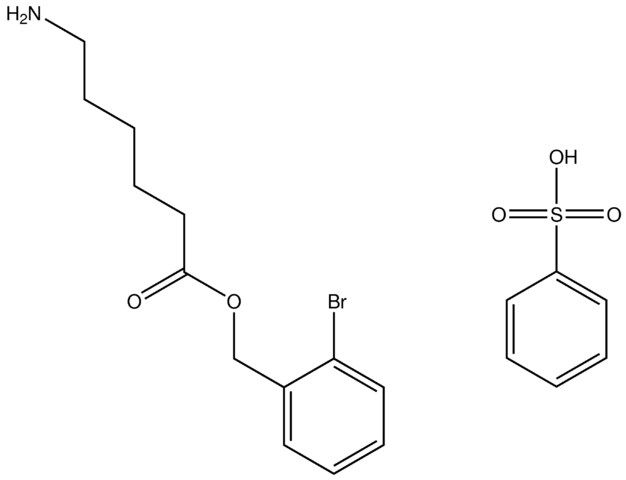 2-bromobenzyl 6-aminohexanoate benzenesulfonate