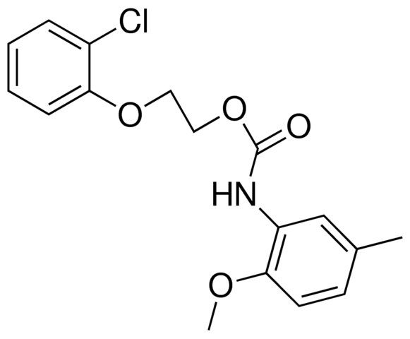 2-(2-CHLOROPHENOXY)ETHYL N-(2-METHOXY-5-METHYLPHENYL)CARBAMATE