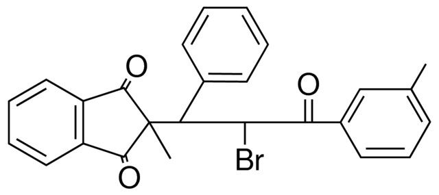 2-(2-BROMO-3-OXO-1-PHENYL-3-M-TOLYL-PROPYL)-2-METHYL-INDAN-1,3-DIONE