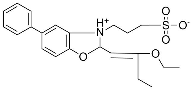 2-(2-ETHOXY-1-BUTENYL)-5-PHENYL-3-(3-SULFOPROPYL)BENZOXAZOLIUM OH, INNER SALT