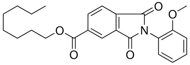 2-(2-MEO-PH)-1,3-DIOXO-2,3-DIHYDRO-1H-ISOINDOLE-5-CARBOXYLIC ACID OCTYL ESTER