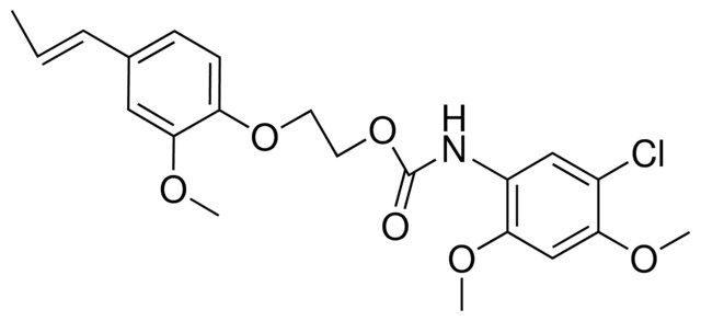 2-(2-METHOXY-4-(1-PROPENYL)PHENOXY)ETHYL N-(5-CHLORO2,4DIMETHOXYPHENYL)CARBAMATE