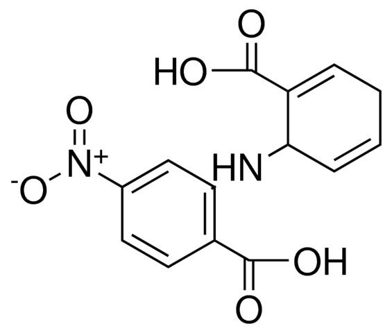 2-(2-CARBOXY-CYCLOHEXA-2,5-DIENYLAMINO)-4-NITRO-BENZOIC ACID