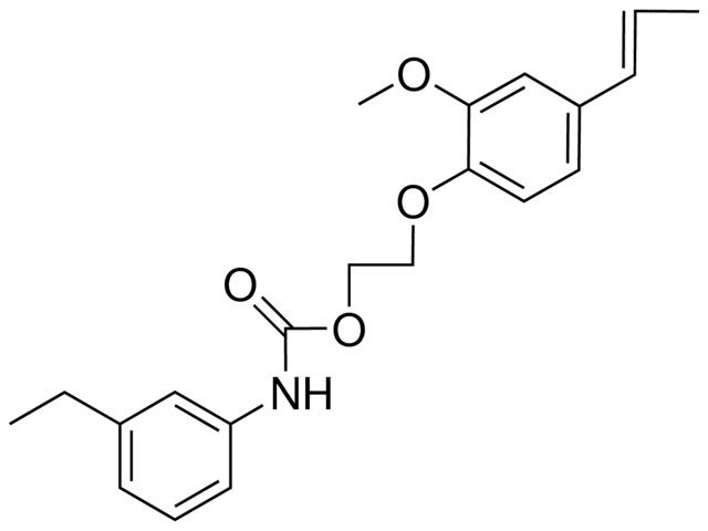 2-(2-METHOXY-4-PROPENYLPHENOXY)ETHYL N-(3-ETHYLPHENYL)CARBAMATE