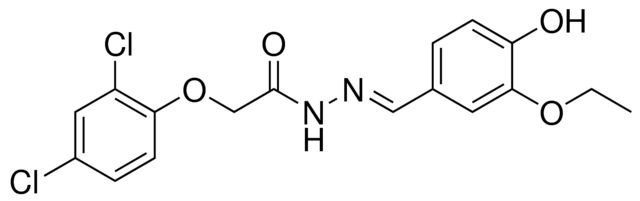 2-(2,4-DICHLORO-PHENOXY)-ACETIC ACID (3-ETHOXY-4-HYDROXY-BENZYLIDENE)-HYDRAZIDE