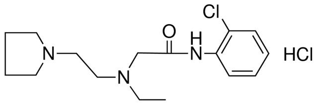 2'-CHLORO-2-(N-ETHYL-N-(2-PYRROLIDINOETHYL)-AMINO)-ACETANILIDE DIHYDROCHLORIDE